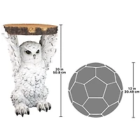 20" Wisdom Owl Sculptural Side Table