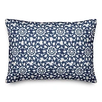 Radial Shibori Pattern 14" x 20" Indoor / Outdoor Pillow