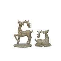 Mini Champagne Deer Decorations by Ashland®