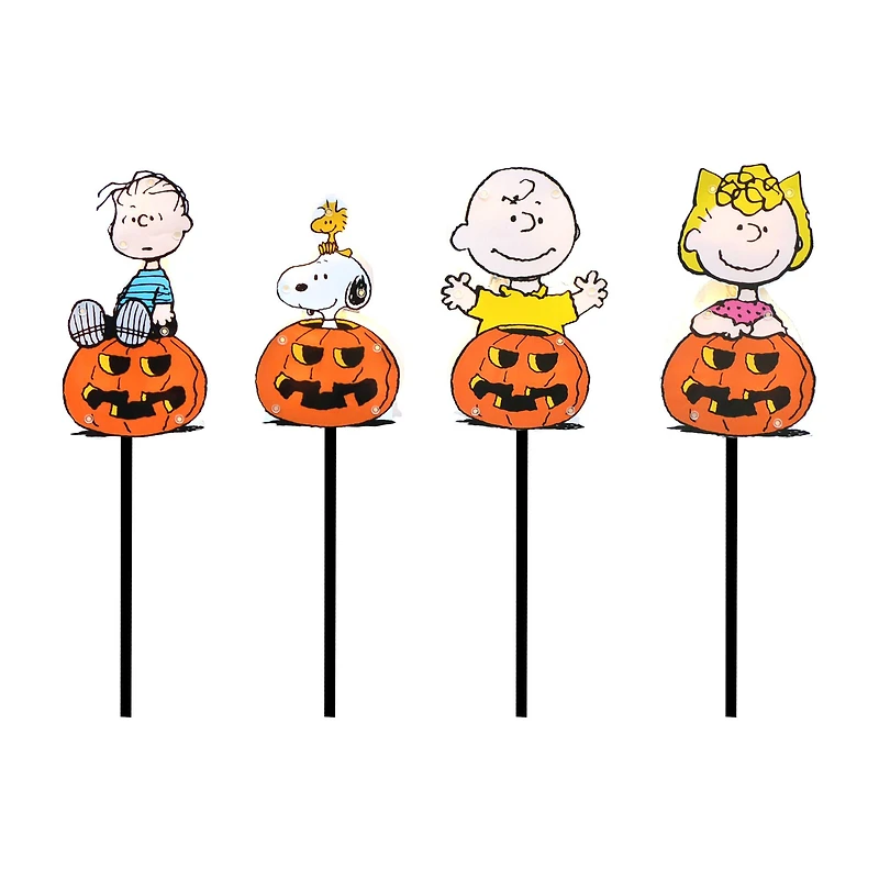 2ft. LED Peanuts Great Pumpkin Gang Pathway Marker Set