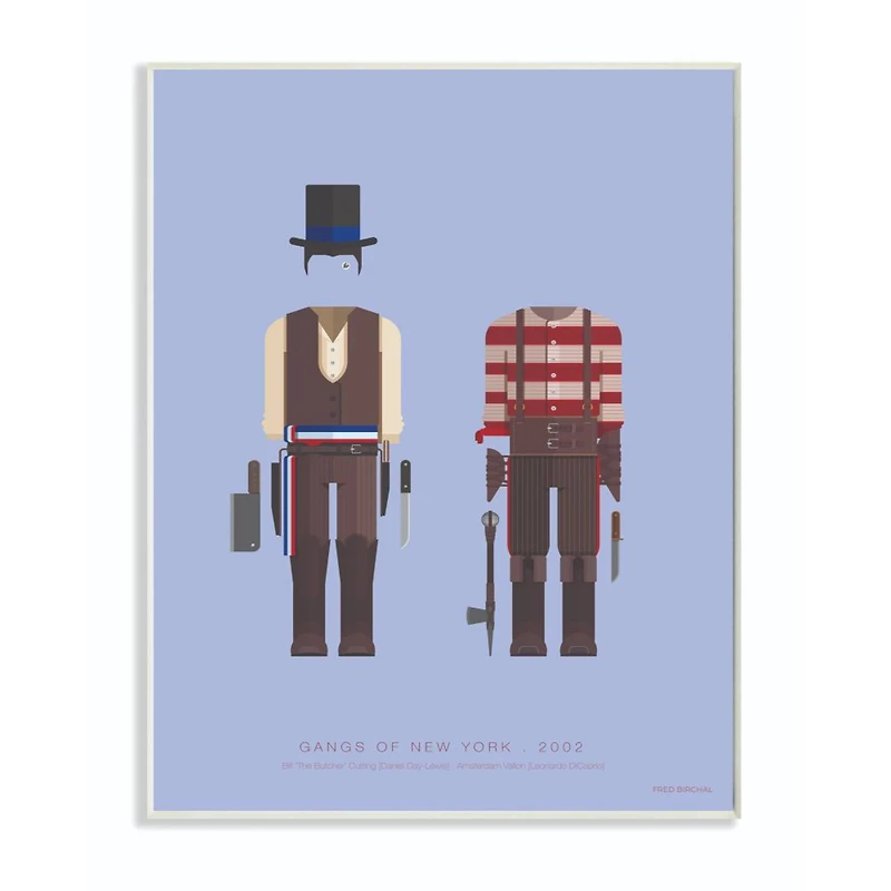 Stupell Industries Gangs of New York Wooden Wall Plaque