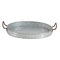 Grey Metal Farmhouse Tray Set