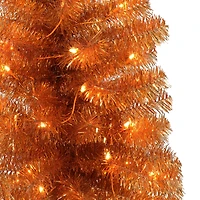 4.5ft. Pre-Lit Tinsel Artificial Christmas Tree
