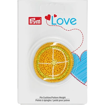 Prym® Love Orange Pin Cushion & Pattern Weight