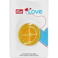 Prym® Love Orange Pin Cushion & Pattern Weight
