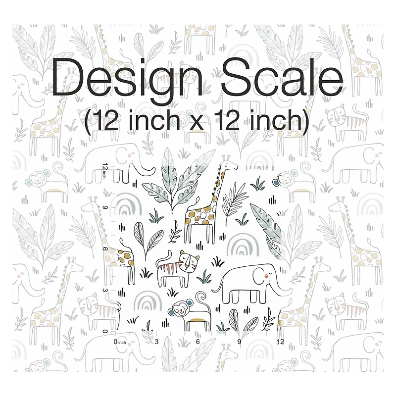 RoomMates White & Yellow Jungle Menagerie Peel & Stick Wallpaper