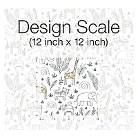 RoomMates White & Yellow Jungle Menagerie Peel & Stick Wallpaper