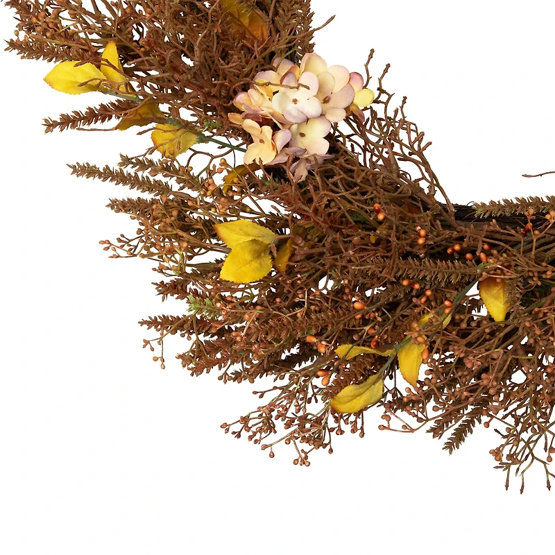 32" Brown Fall Grass Autumn Harvest Wreath