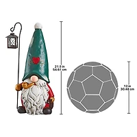 Design Toscano 21.5" Moe the North Pole Gnome Holiday Statue