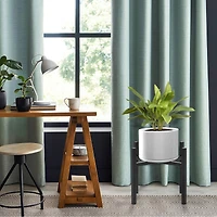 Sorbus 14" Black Mid Century Style Plant Stand