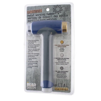 The Beadsmith® Metal Elements 3-in-1 EZ-STRIKE Metal Working Hammer