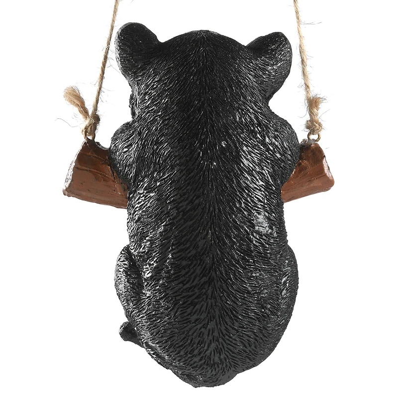 5" Swinging Black Kitten Decoration