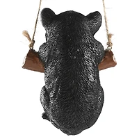 5" Swinging Black Kitten Decoration