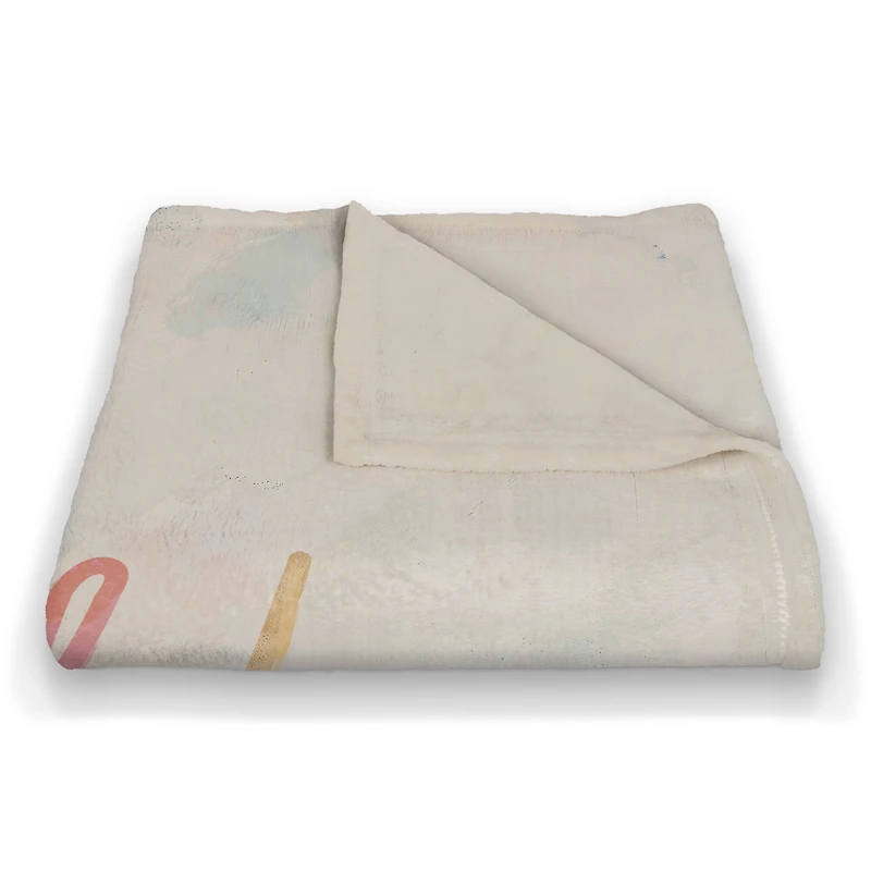 50" x 60" I Love You the End Coral Fleece Throw Blanket