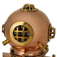 8" Brass Metal Diver Helmet Decoration