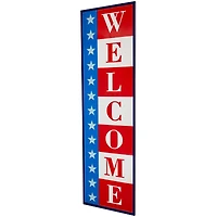 40" Americana Welcome Metal Wall Sign