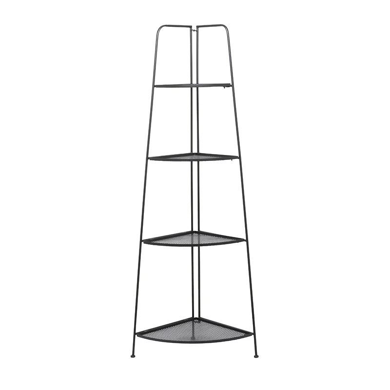 Black Iron Contemporary Bakers Rack, 27" x 22" x 16"