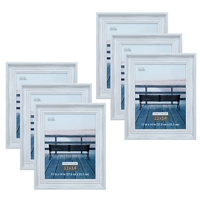 6 Pack: Home White Distressed Catalina Frame by Studio Décor
