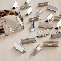 20mm Rhodium Ribbon Crimps by Bead Landing™