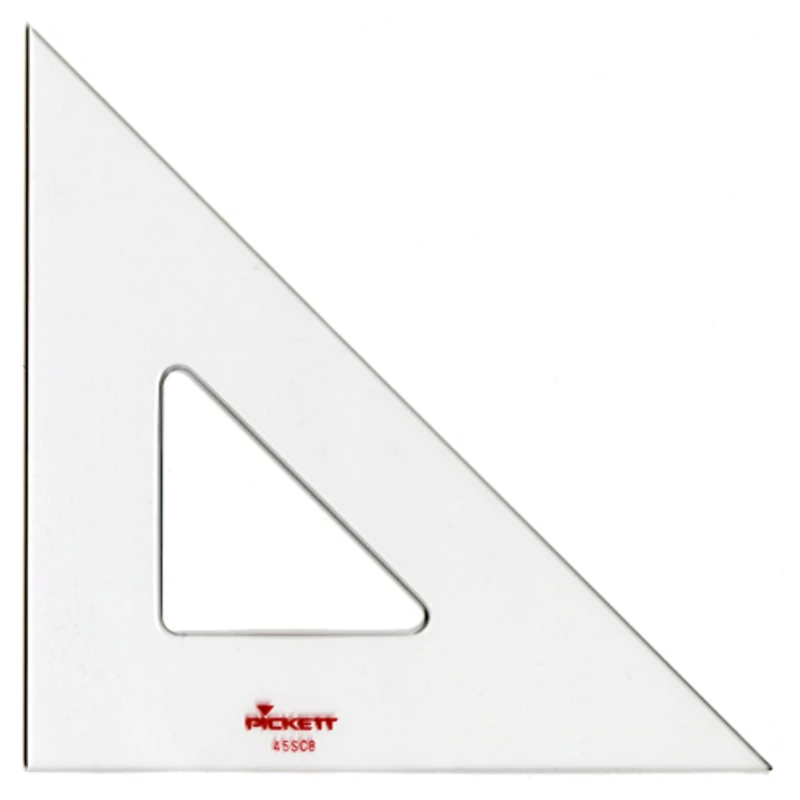 Pickett 8" Acrylic 45°/45°/90° Triangle