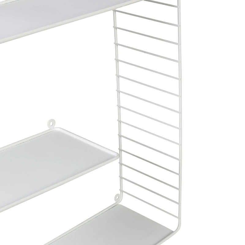 Honey Can Do White 3-Tier Floating Square Wall Shelf