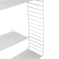 Honey Can Do White 3-Tier Floating Square Wall Shelf