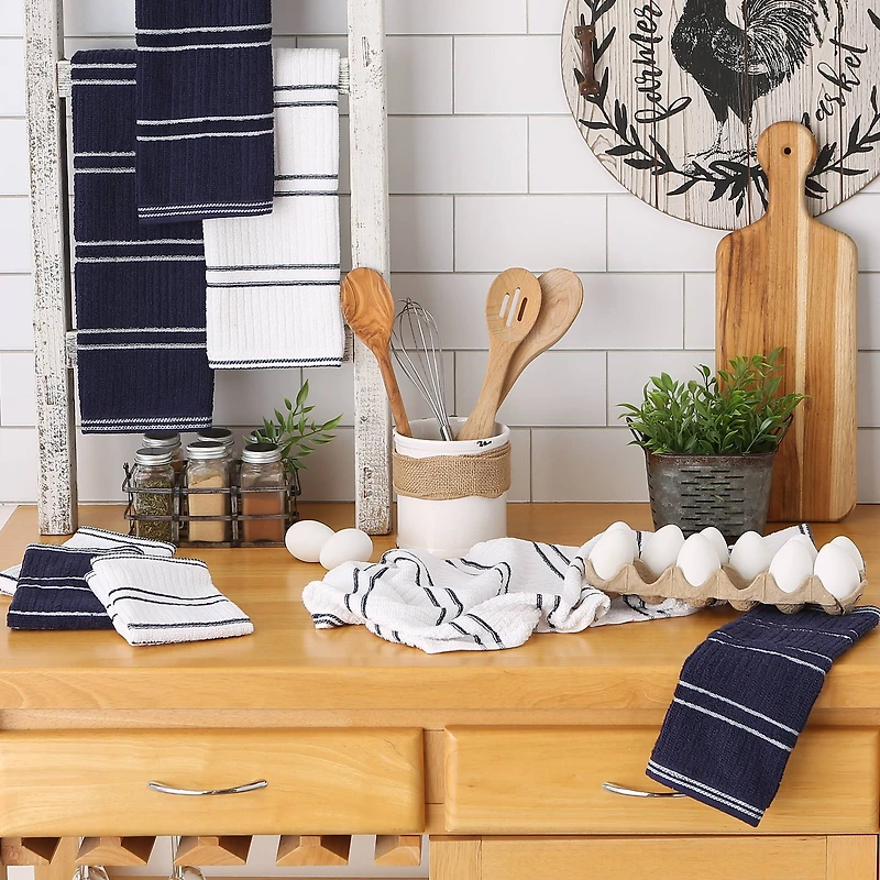 DII® Ribbed Terry Dishtowel & Dishcloth Set