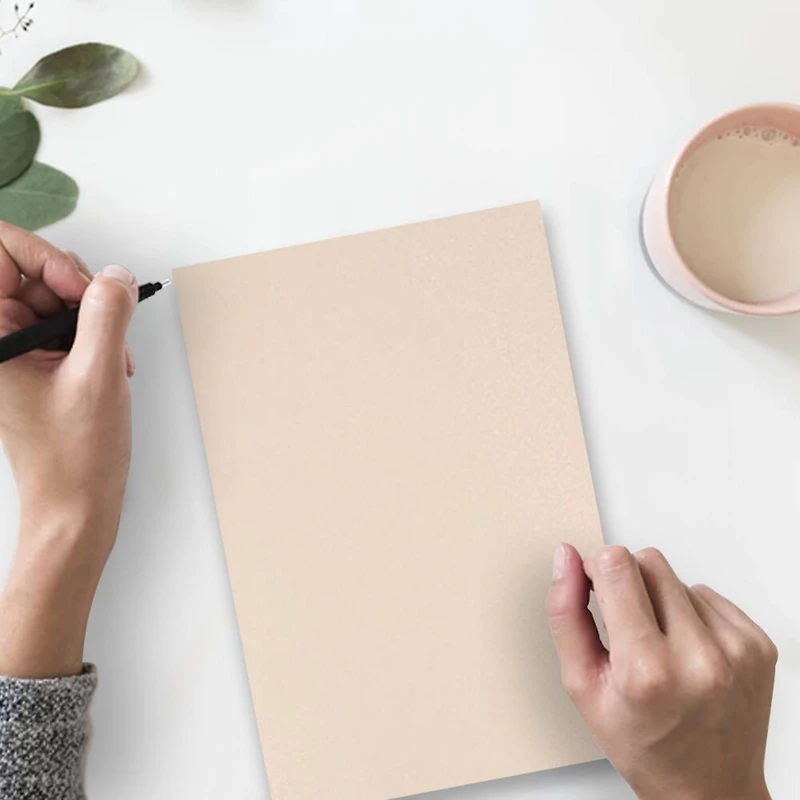 JAM Paper Natural 8.5" x 11" Parchment Cardstock, 250 Sheets