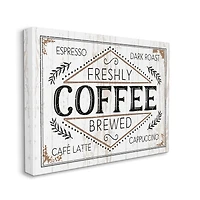 Stupell Industries Freshly Brewed Coffee Wall Sign