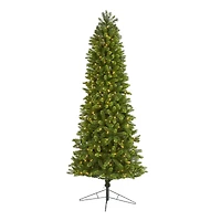 8ft. Pre-Lit Virginia Spruce Artificial Christmas Tree, Warm White LED Lights