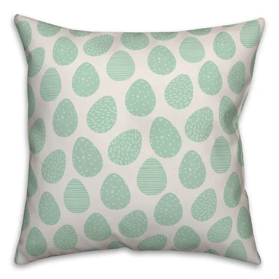 Easter Egg Pattern Throw Pillow