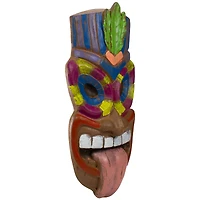 16" Tiki Man Sticking Out Tongue Hanging Wall Decor