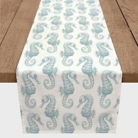 Seahorses Outdoor Table Runner