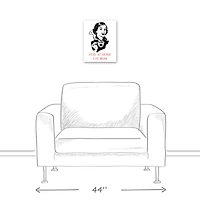 Stay At Home Cat Mom Canvas Wall Art