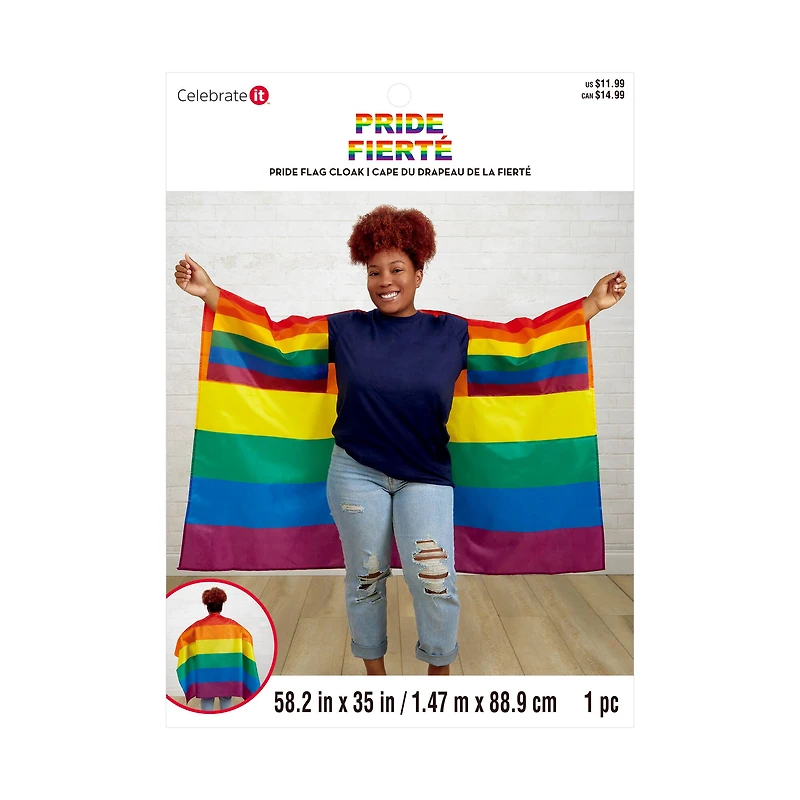 58" Pride Flag Cloak by Celebrate It™