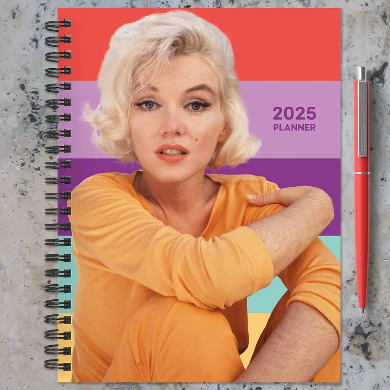 TF Publishing 2025 Medium Marilyn Monroe Weekly Monthly Spiral Planner