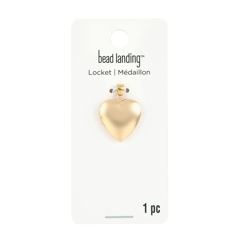 Gold Heart Locket by Bead Landing™