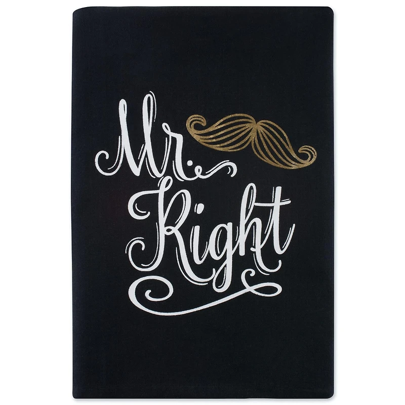 DII® Mr & Mrs Printed Dishtowel Set