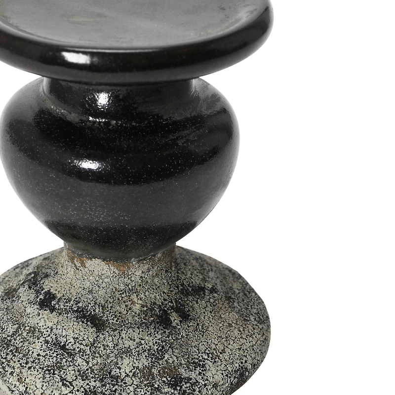 Hello Honey® 5" 2-Tone Sculptural Terra Cotta Candle Holder