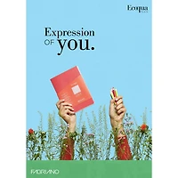 Fabriano® EcoQua Plus A5 Lined Gray Glue-Bound Notebook