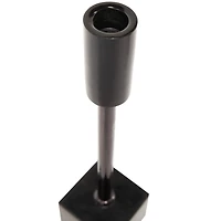 Black Aluminum Slim Candle Holder with Block Base Set
