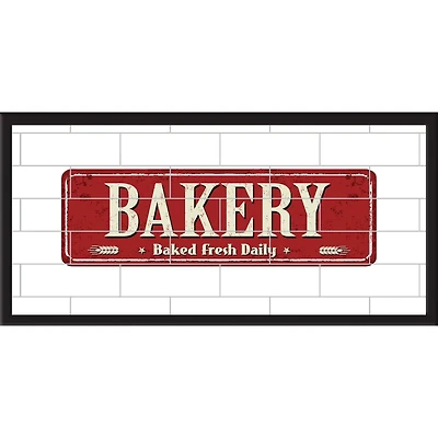 RoomMates Bakery Tile & Type Framed Wall Art