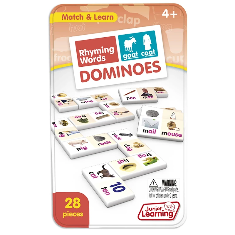 Junior Learning® Rhyming Words Dominoes Set, 2ct.