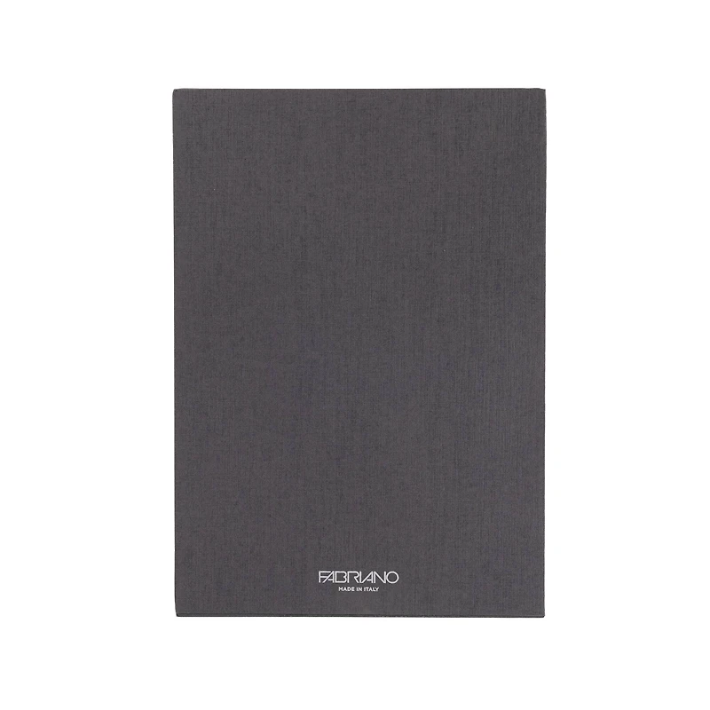 Fabriano® EcoQua Plus A5 Lined Gray Glue-Bound Notebook