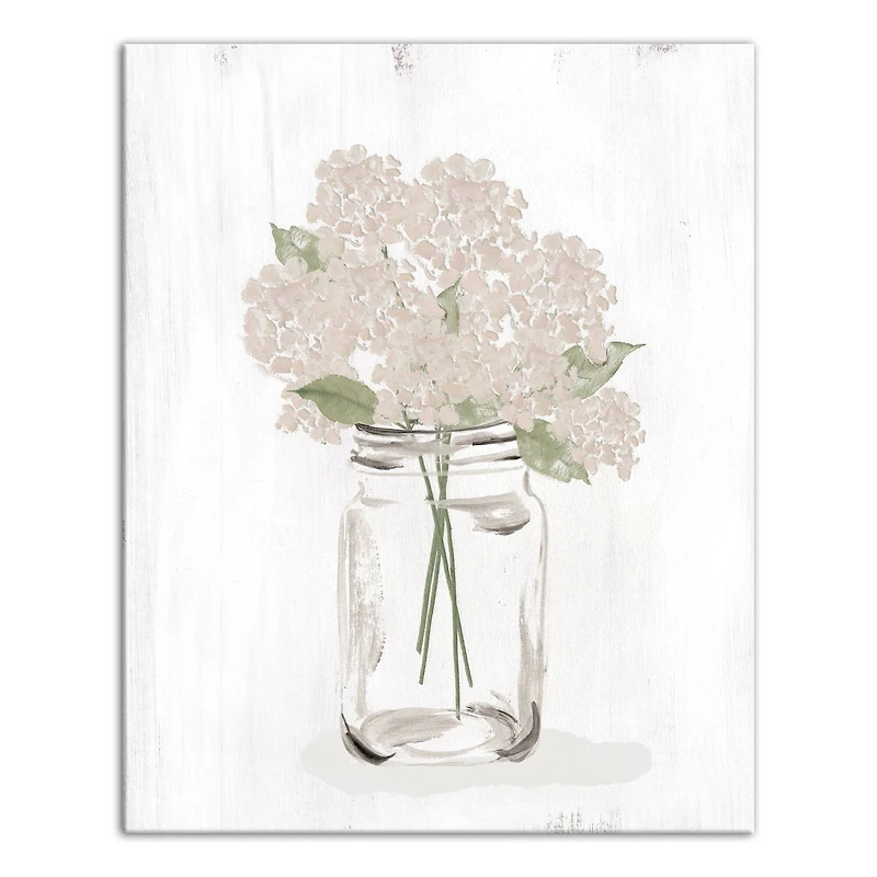 Hydrangea Still Life 16" x 20" Canvas Wall Art