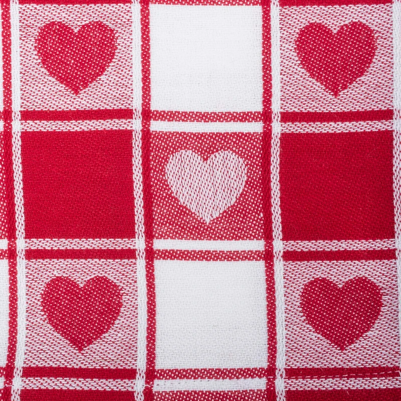 DII® Hearts Woven Check Napkins, 6ct.