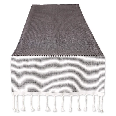 DII® 108" Black Bordered Dobby Table Runner