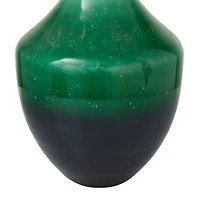 The Novogratz Green Glass Modern Vase, 22" x 12" x 12"