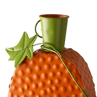 Glitzhome® 2ft. Pre-Lit Halloween Metal Jack-O-Lantern with LED Pillar