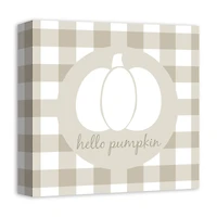 Hello Pumpkin Canvas Wall Art